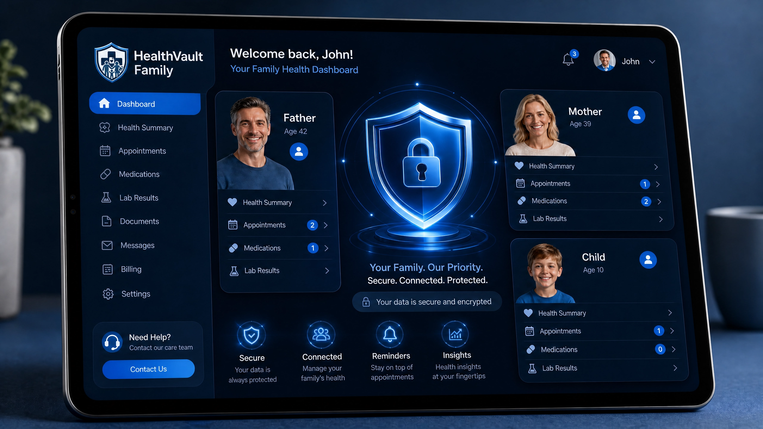 After: Branded HealthVault Dashboard